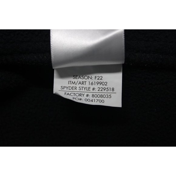 Spyder men's 1/2 zip front Gait knit fleece pullover jacket L - Picture 9 of 15